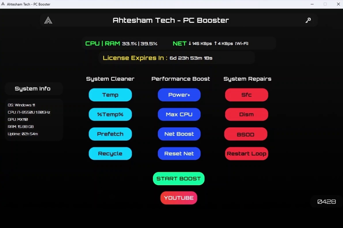 PC Booster X project